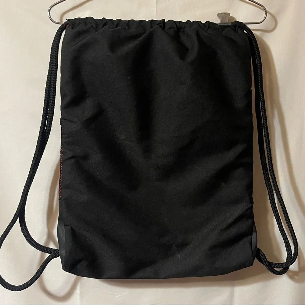 Adidas Black and White Drawstring Backpack